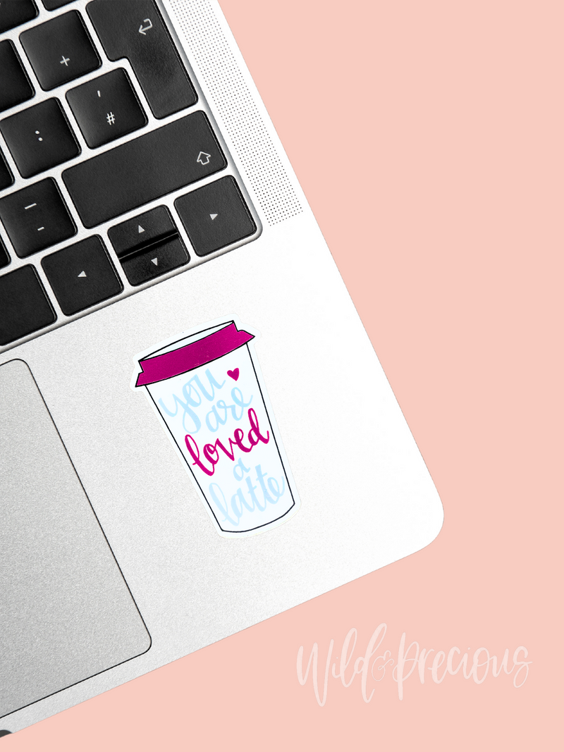 Loved a Latte Sticker