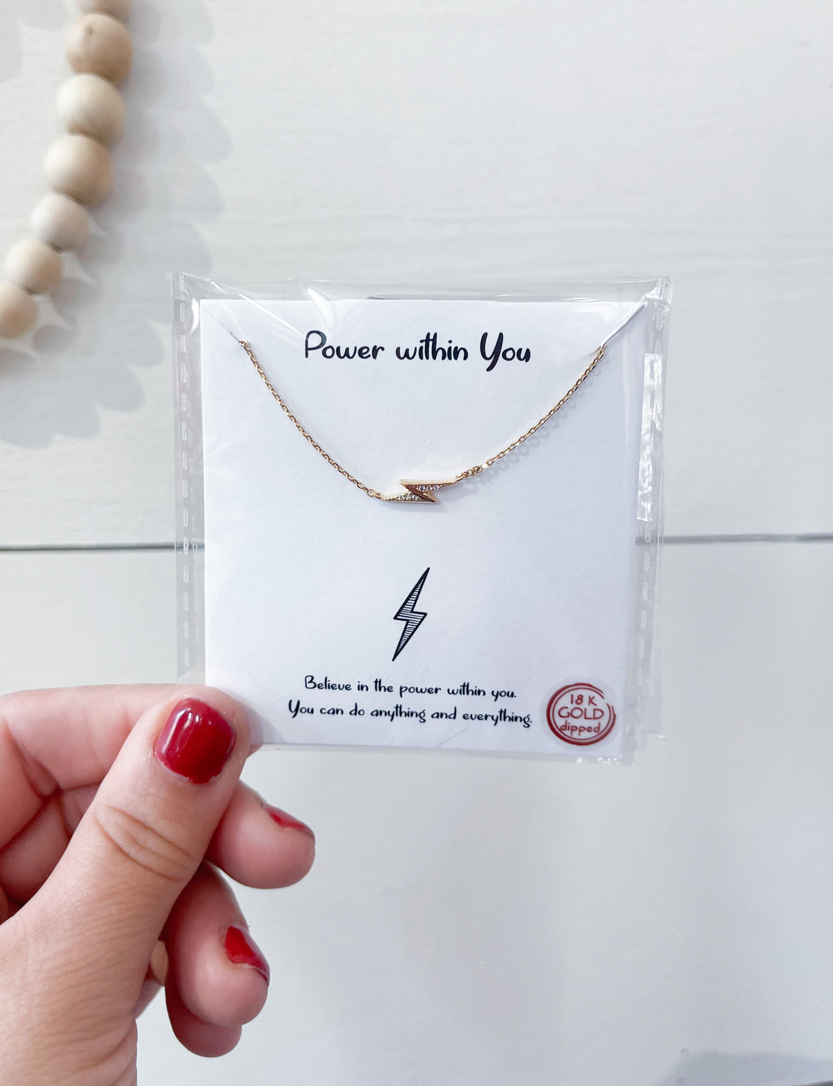 Power Within You Gold Necklace