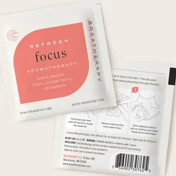 Focus Aromatherapy Concentration Inhaler Patch