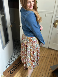 Molly Muted Floral Maxi Skirt