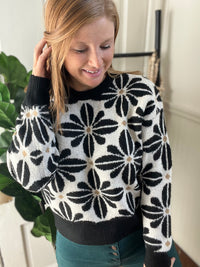 Good Old Days Flower Sweater