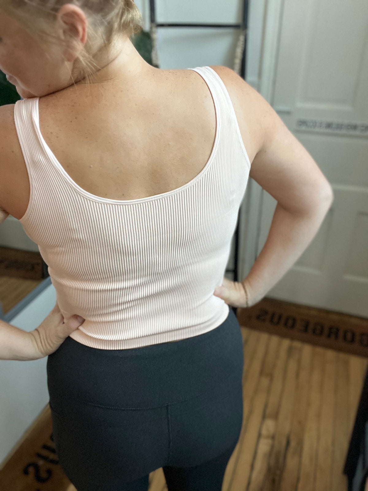 Reversible Ribbed Seamless Cropped Tank