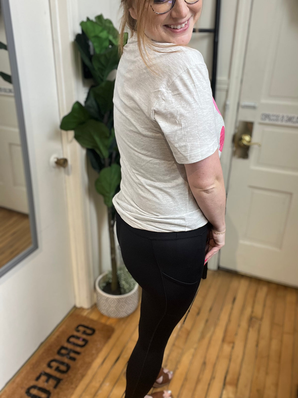 High Rise Pocket Active Leggings - Black*