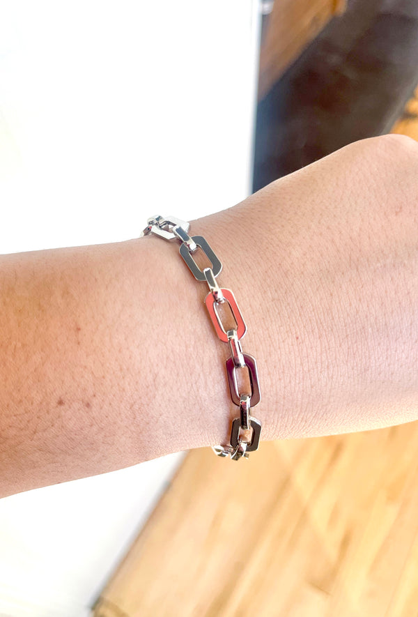 Annette Adjustable Chain Bracelet - Silver*