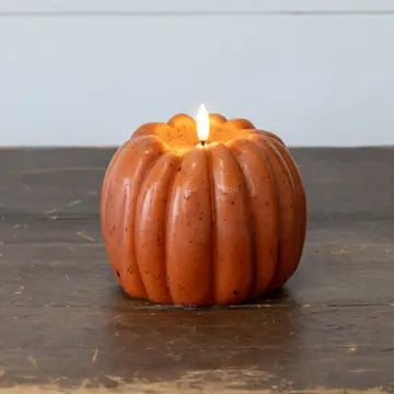 5" Pumpkin 3D Flame Candle