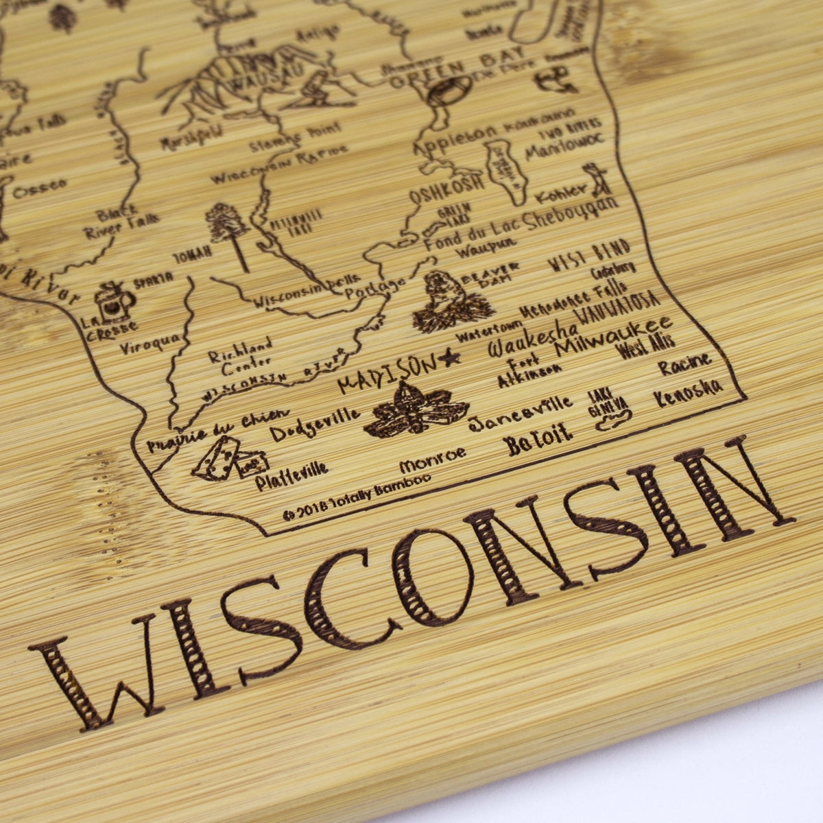 Wisconsin Cutting & Charcuterie Board
