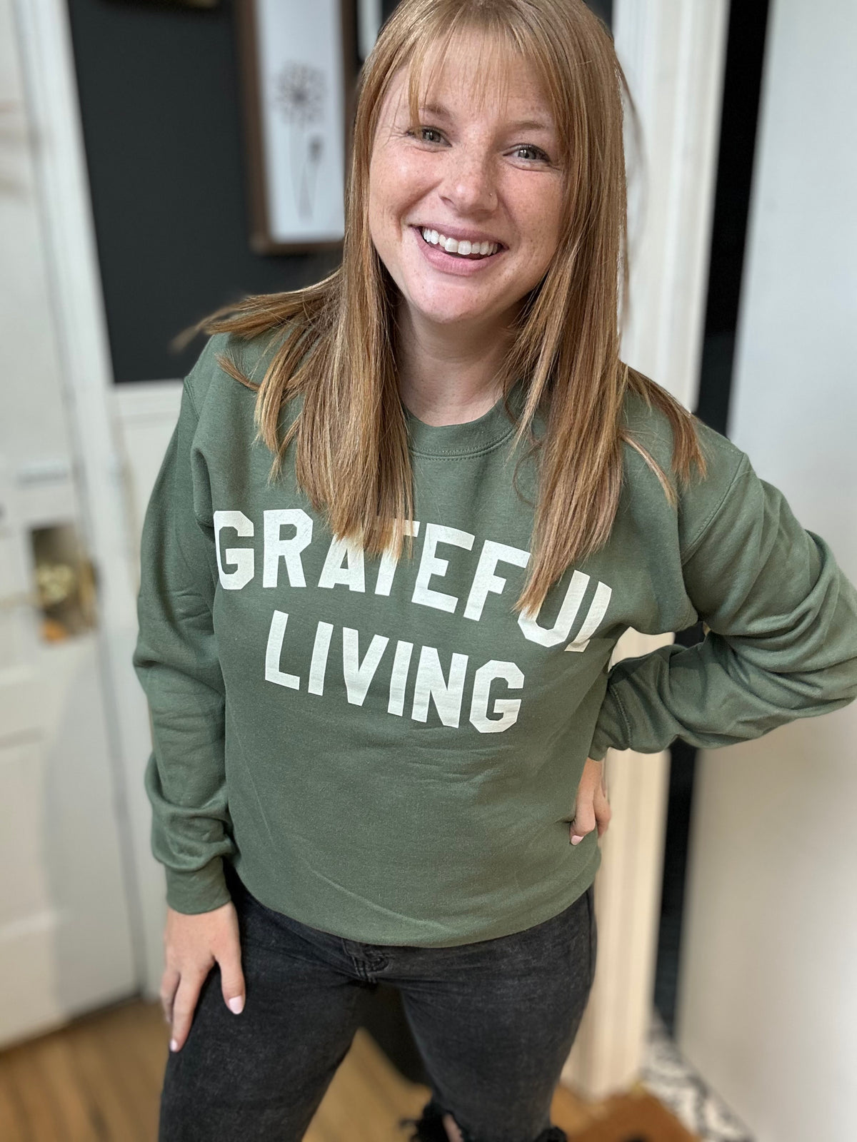 Grateful Living Crewneck