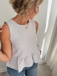Delaney Flower Sleeveless Top