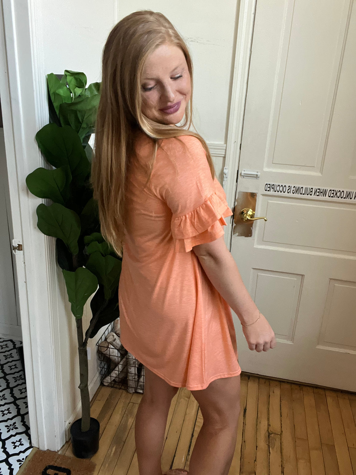 Mango Ruffle Dress