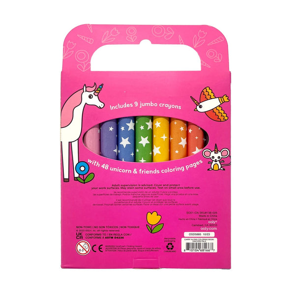 Carry Along Crayons &amp; Coloring Book Kit - Unicorn Pals