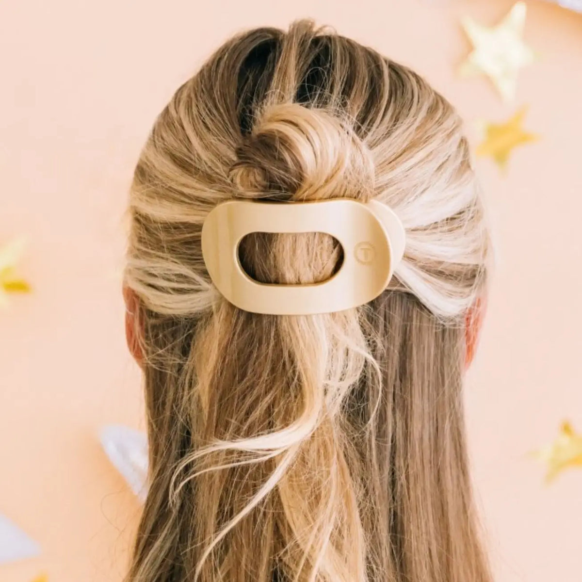 Teletie Flat Hair Clip - Champagne Toast