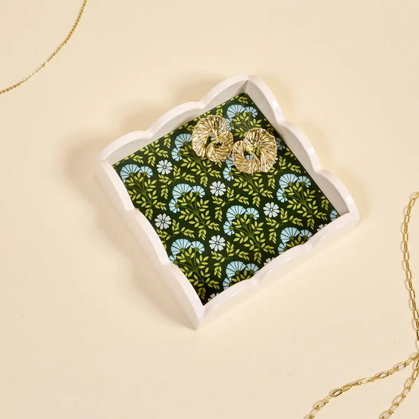 Everbloom Forest Green Trinket Tray