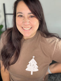 Espresso Christmas Tree Graphic Tee - NC