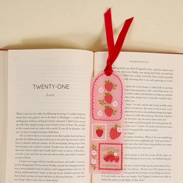 Farm Fresh Strawberries Bookmark