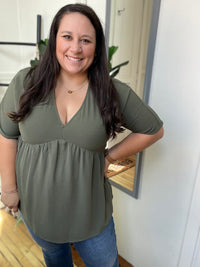 Woodland Whisper Babydoll Top