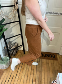 Chestnut Cropped Trousers