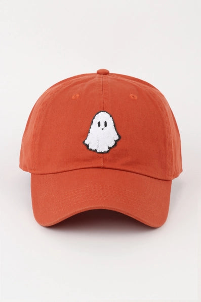 Ghost Chenille Patch Baseball Cap