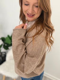 Ainsley Lightweight Knit Cardigan - Taupe