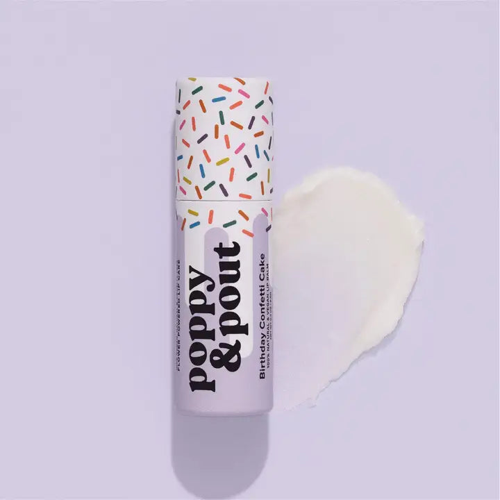 Poppy & Pout Lip Balm -  Birthday Cake