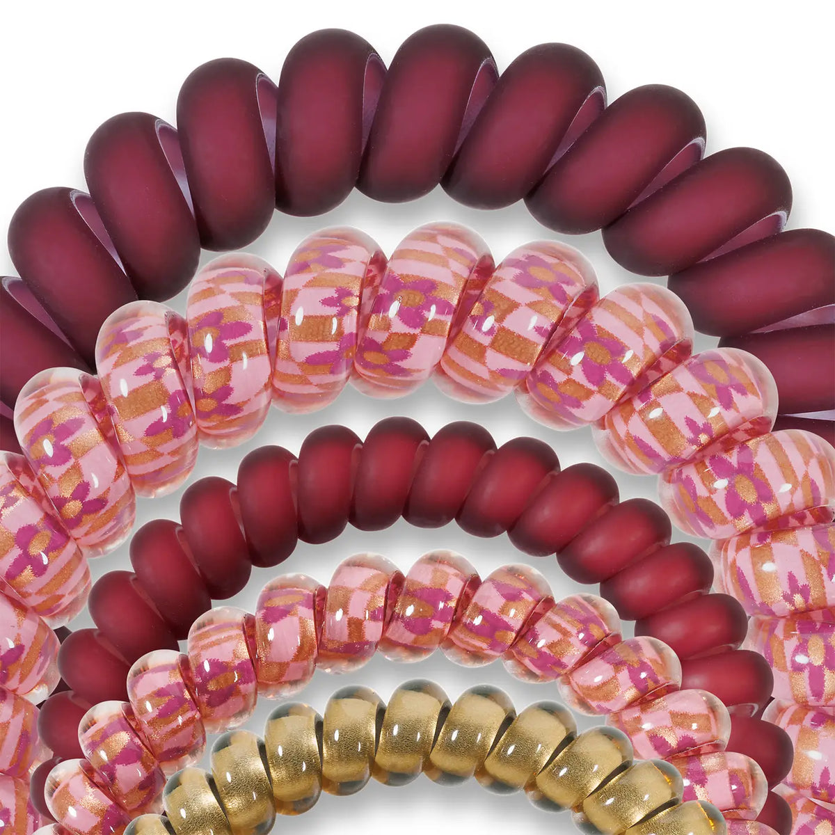 Teletie Hair Tie Mixed Pack - Burgundy Bliss