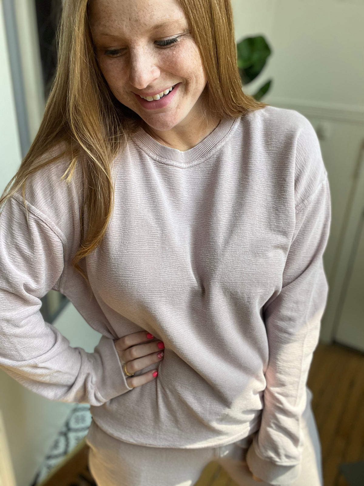 Blushing Rose Pullover