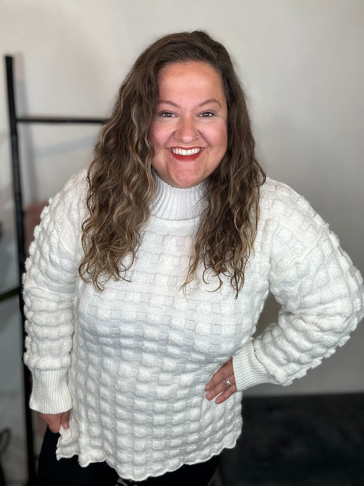 Plush Pop Ivory Sweater