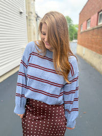 Merlot Stripe Sweater