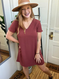 Breezy Brick Dress