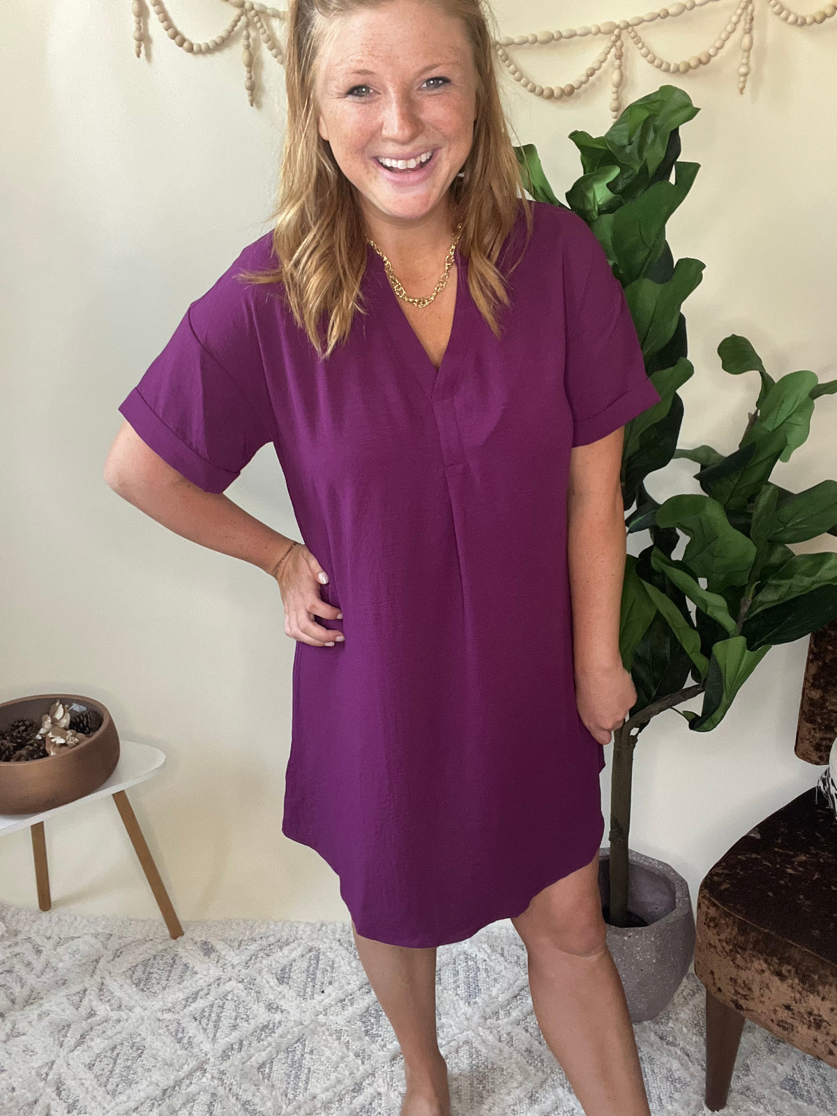 Plum Passion Lightweight Dress