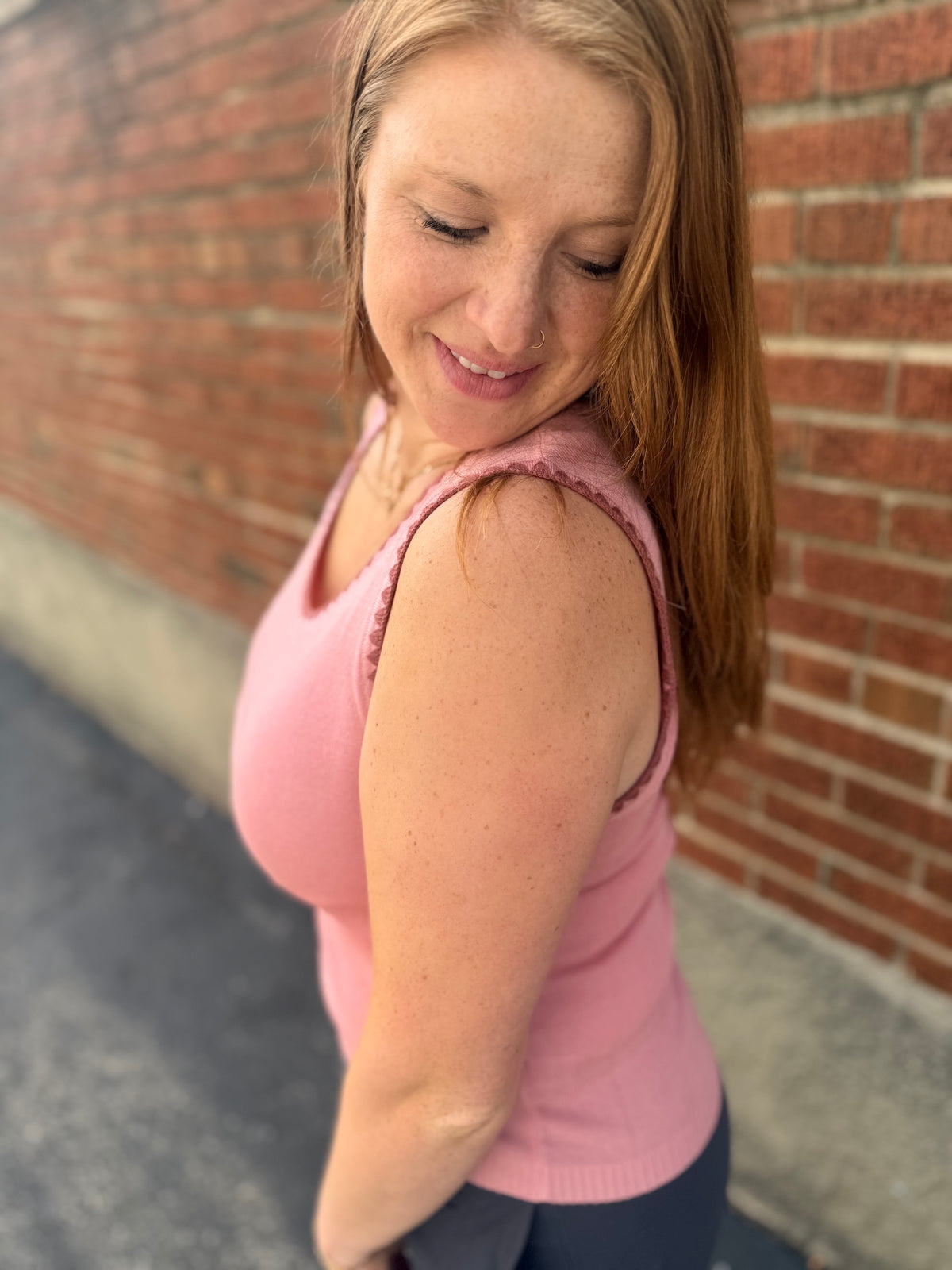 Rosey Days Knit Tank