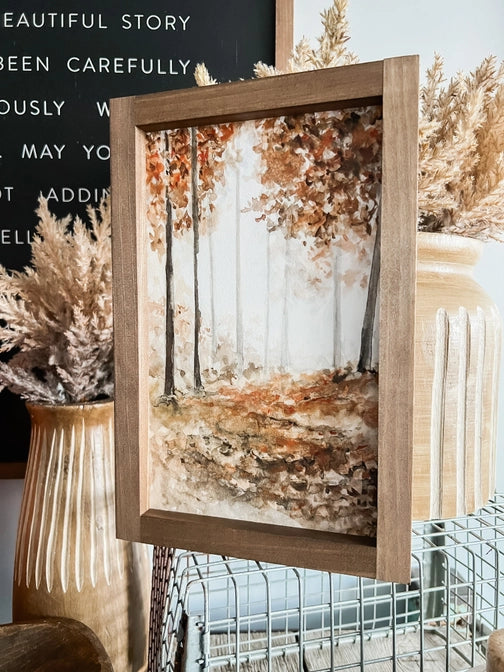 Autumn Forest Wooden Sign