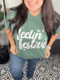 Feelin' Festive Tee - Green