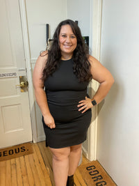 Jayden Black Ribbed Dress