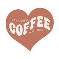 Coffee and Jesus Sticker