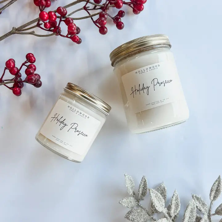 Holiday Prosecco Soy Candle