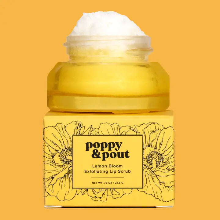Poppy & Pout Lip Scrub - Lemon Bloom