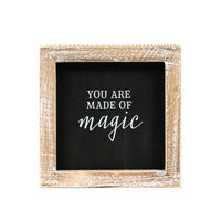 Sleigh Magic Reversible Wood Sign