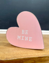 Wooden Heart Decor - Be Mine