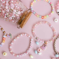 Boo Pastel Pink & Ghost Charm Diy Bead Jar