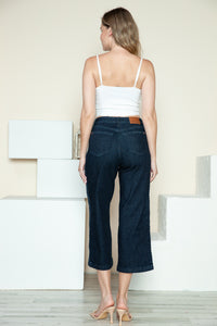 Online Exclusive JB Side Seam Braid Detail Crop Wide Leg Jeans - DS