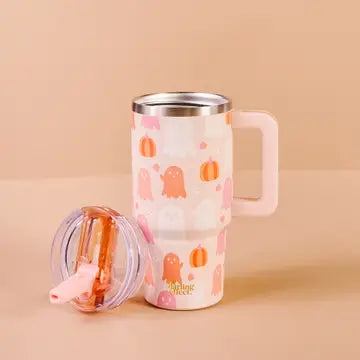 Ghost 20 oz Flip Straw Tumbler