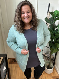 Minty Hues Soft Cardigan