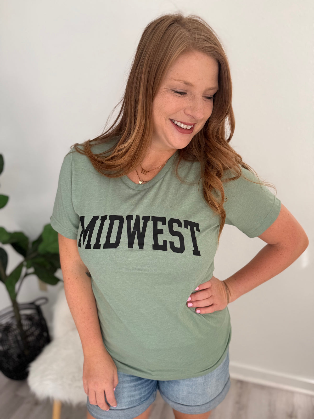 Sage Midwest Relaxed Graphic Tee