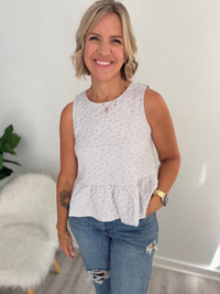 Delaney Flower Sleeveless Top