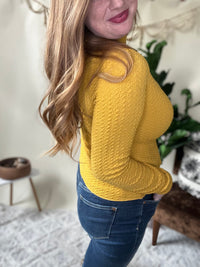 Golden Days Textured Top