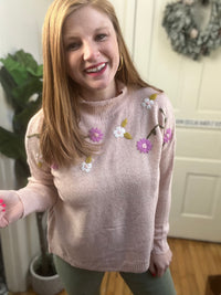 Floral Blush Sweater
