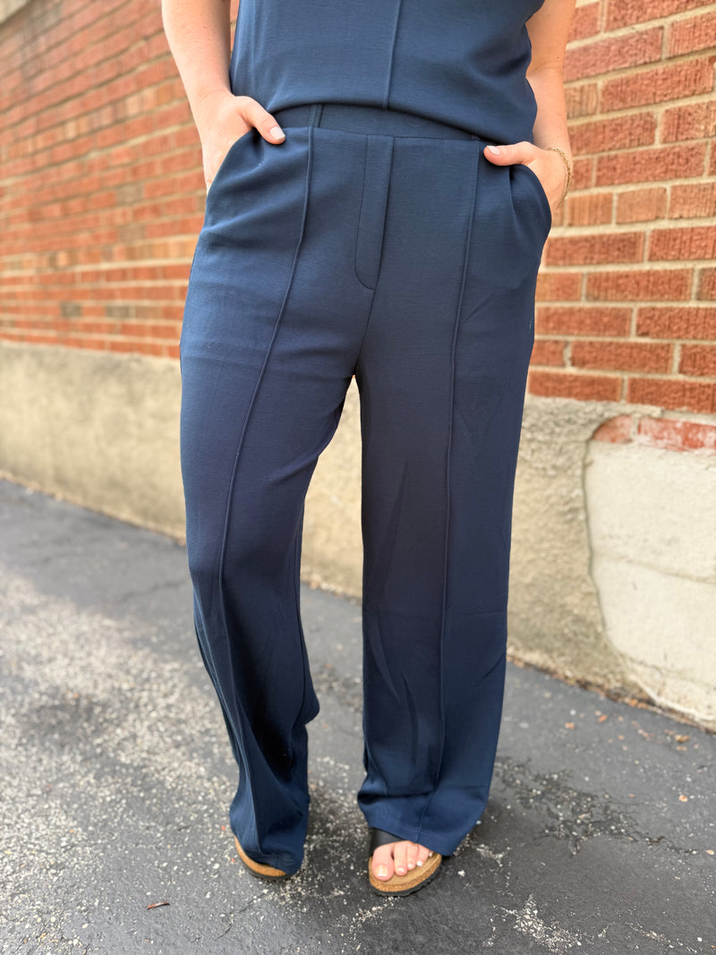 Navy Muse Pants