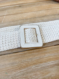 Woven Ivory Belt