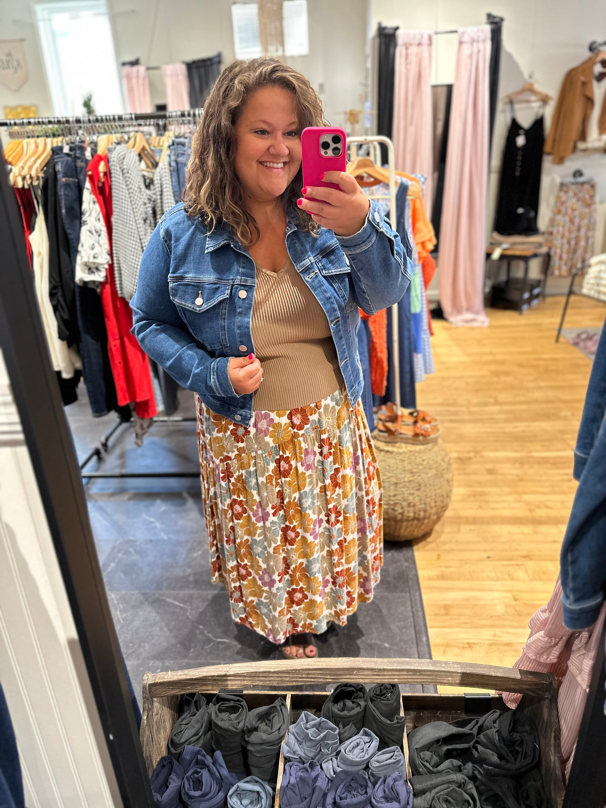 Molly Muted Floral Maxi Skirt