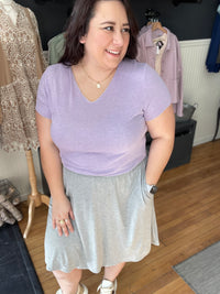 Lavender Dazzle Short Sleeve Top